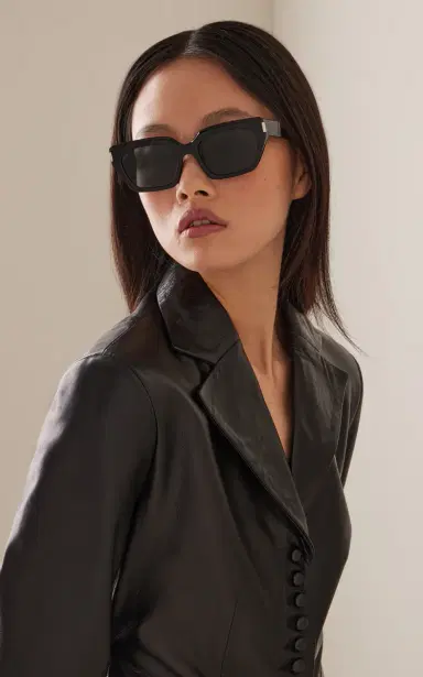 Saint Laurent Cat-Eye Acetate Sunglasses | Thumbnail 2 Saint Laurent Cat-Eye Acetate Sunglasses | Thumbnail 2