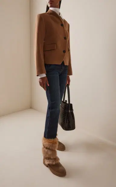 Gianvito Rossi Maverick Shearling Boots | Thumbnail 2 Gianvito Rossi Maverick Shearling Boots | Thumbnail 2