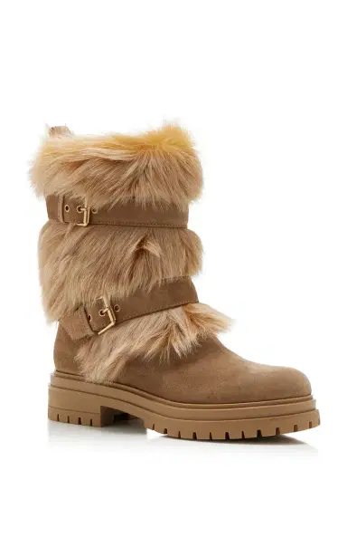 Gianvito Rossi Maverick Shearling Boots | Thumbnail 4 Gianvito Rossi Maverick Shearling Boots | Thumbnail 4