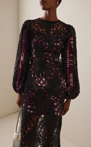 Busayo Monife Openwork Cotton Maxi Dress | Thumbnail 3 Busayo Monife Openwork Cotton Maxi Dress | Thumbnail 3