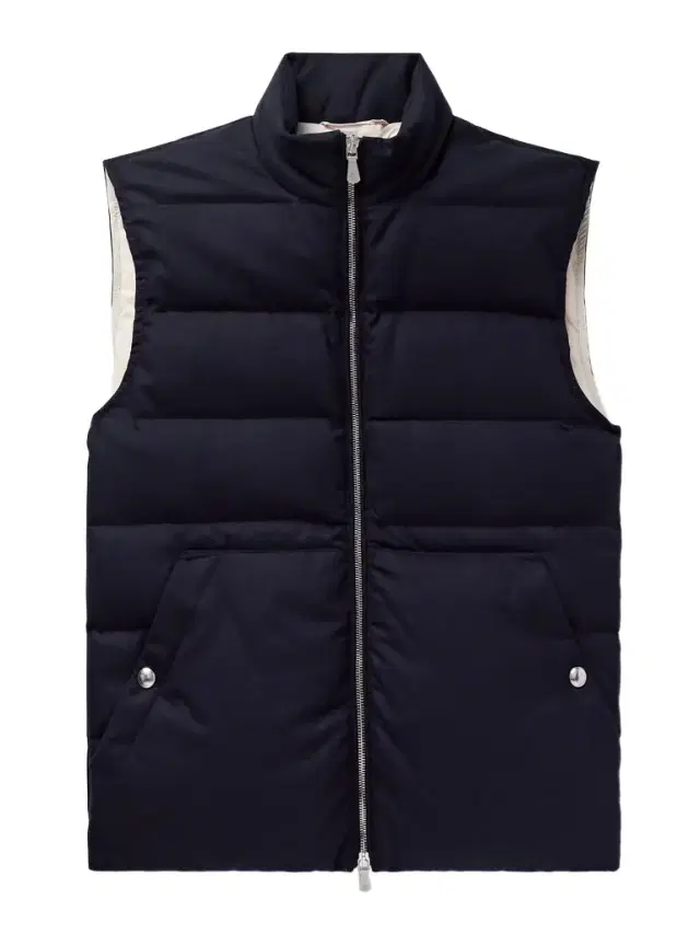 Quilted Wool Down Gilet - Men