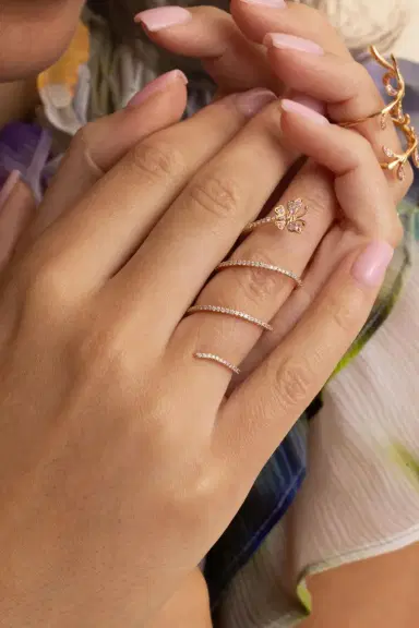 STEFERE Pink Sapphire Butterfly Spiral Ring | Thumbnail 3 STEFERE Pink Sapphire Butterfly Spiral Ring | Thumbnail 3