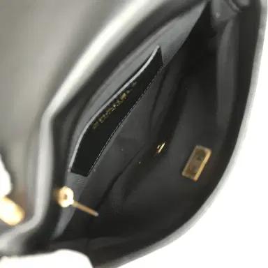 Chanel Chanel Small Funky Town Flap Bag Black Shiny Lambskin Aged Gold Hardware | Thumbnail 8