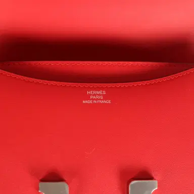 HERMÈS Hermes Constance 18 "Dancing Flowers" Rouge De Coeur Embroidered Swift Palladium Hardware | Thumbnail 8 HERMÈS Hermes Constance 18 "Dancing Flowers" Rouge De Coeur Embroidered Swift Palladium Hardware | Thumbnail 8