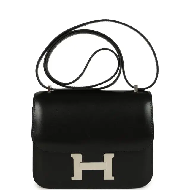 hermes Hermes Constance 18 Black Box Palladium Hardware