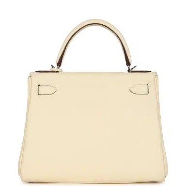 HERMÈS Hermes Kelly Retourne 28 Nata Clemence Palladium Hardware | Thumbnail 4