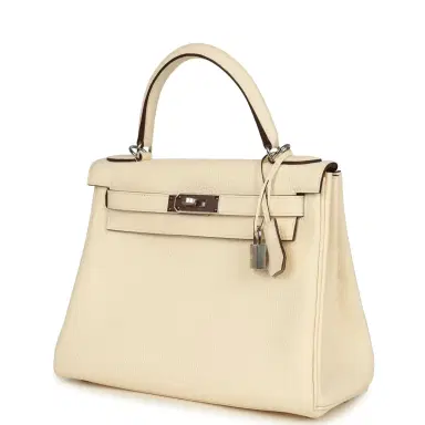 HERMÈS Hermes Kelly Retourne 28 Nata Clemence Palladium Hardware | Thumbnail 5