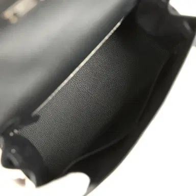 HERMÈS Hermes Kelly Sellier 28 Black Epsom Palladium Hardware | Thumbnail 8 HERMÈS Hermes Kelly Sellier 28 Black Epsom Palladium Hardware | Thumbnail 8