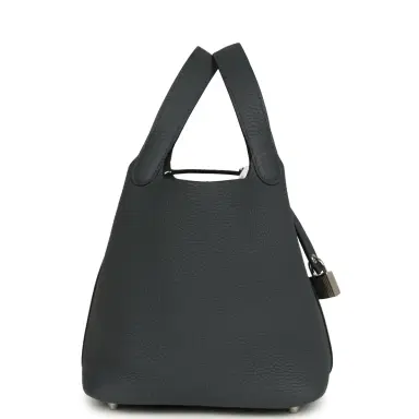 HERMÈS Hermes Picotin Lock 18 Gris Misty Clemence Palladium Hardware | Thumbnail 3 HERMÈS Hermes Picotin Lock 18 Gris Misty Clemence Palladium Hardware | Thumbnail 3