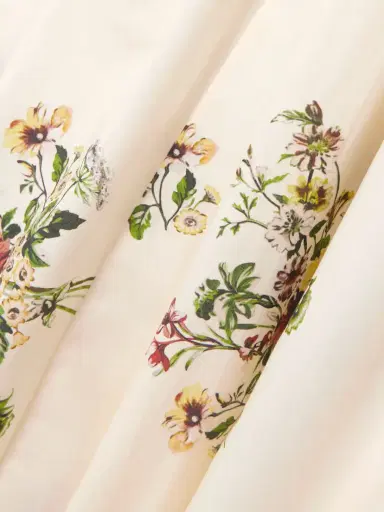 DÔEN Kaira Shirred Floral-print Organic Cotton-poplin Midi Dress | Thumbnail 4 DÔEN Kaira Shirred Floral-print Organic Cotton-poplin Midi Dress | Thumbnail 4