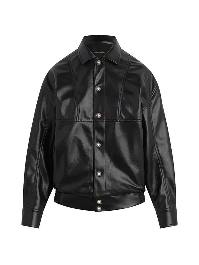 Favorite Daughter Women's The Beacon Faux-Leather Button-Front Jacket - Raven