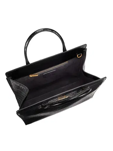 Nili Lotan Women's Lou Croc-Embossed Leather Top Handle Bag | Thumbnail 5 Nili Lotan Women's Lou Croc-Embossed Leather Top Handle Bag | Thumbnail 5