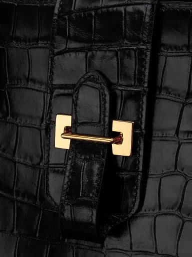 Nili Lotan Women's Lou Croc-Embossed Leather Top Handle Bag | Thumbnail 6 Nili Lotan Women's Lou Croc-Embossed Leather Top Handle Bag | Thumbnail 6