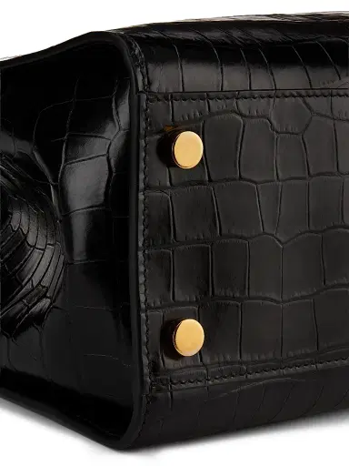 Nili Lotan Women's Lou Croc-Embossed Leather Top Handle Bag | Thumbnail 7 Nili Lotan Women's Lou Croc-Embossed Leather Top Handle Bag | Thumbnail 7