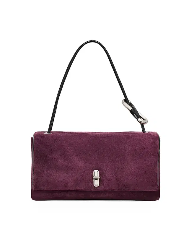Women's The Suede Dual Shoulder Bag - Dark Plum Women's The Suede Dual Shoulder Bag - Dark Plum