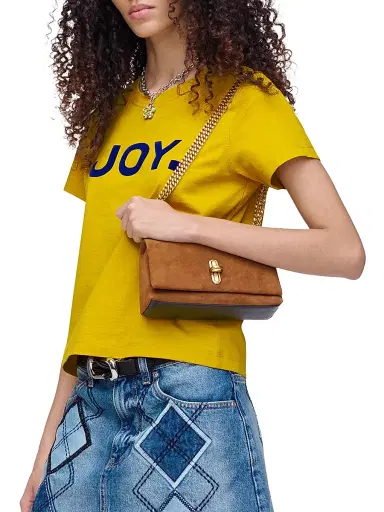 Marc Jacobs Women's The Dual Chain Mini Suede Crossbody Bag - Copper | Thumbnail 3