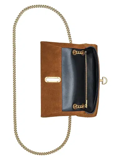 Marc Jacobs Women's The Dual Chain Mini Suede Crossbody Bag - Copper | Thumbnail 4