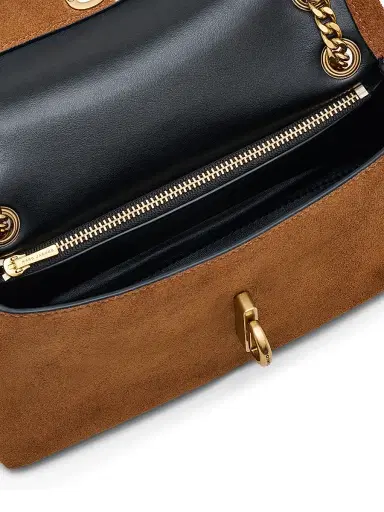 Marc Jacobs Women's The Dual Chain Mini Suede Crossbody Bag - Copper | Thumbnail 6
