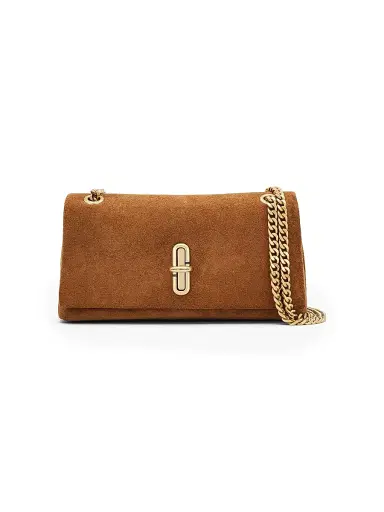 Marc Jacobs Women's The Dual Chain Mini Suede Crossbody Bag - Copper | Thumbnail 1