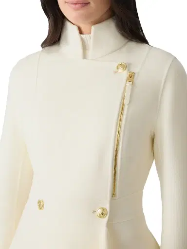 Mackage Women's Annia Wool Flared Wrap Coat - Cream - Size XXL | Thumbnail 5 Mackage Women's Annia Wool Flared Wrap Coat - Cream - Size XXL | Thumbnail 5