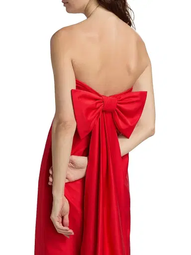 As It May Women's Camille Faille Strapless Column Gown | Thumbnail 6 As It May Women's Camille Faille Strapless Column Gown | Thumbnail 6