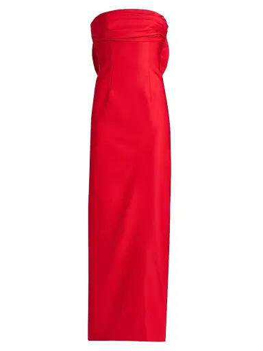 As It May Women's Camille Faille Strapless Column Gown | Thumbnail 1 As It May Women's Camille Faille Strapless Column Gown | Thumbnail 1