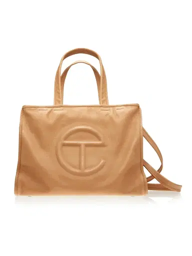 TELFAR Men's Medium Carry Logo Leather Bag | Thumbnail 1 TELFAR Men's Medium Carry Logo Leather Bag | Thumbnail 1