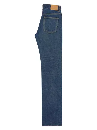 Saint Laurent Women's Nico Low-Rise Jeans in Heritage Indigo Denim - Blue - Size 28 | Thumbnail 2