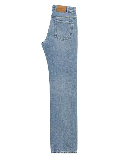 Saint Laurent Women's Nico Low-Rise Jeans in Bahamas Denim - Blue - Size 27 | Thumbnail 2