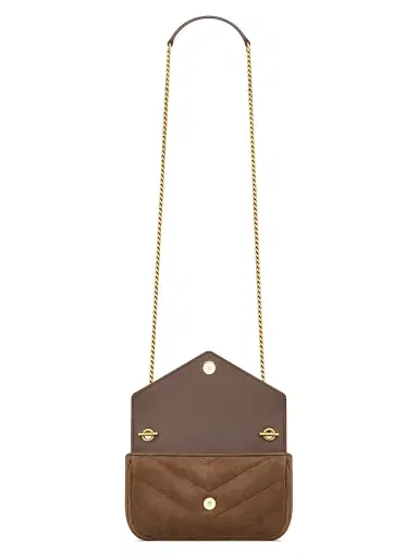 Saint Laurent Women's Loulou Mini Bag in Suede - Brown Coffee | Thumbnail 5 Saint Laurent Women's Loulou Mini Bag in Suede - Brown Coffee | Thumbnail 5