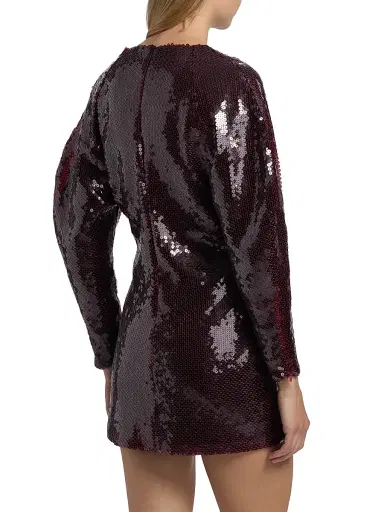 16Arlington Women's Mitilla Split Neck Sequin Minidress | Thumbnail 5 16Arlington Women's Mitilla Split Neck Sequin Minidress | Thumbnail 5