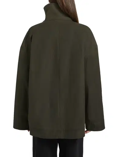 TOTEME Women's Funnelneck Cotton Jacket | Thumbnail 5 TOTEME Women's Funnelneck Cotton Jacket | Thumbnail 5