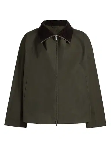 TOTEME Women's Funnelneck Cotton Jacket | Thumbnail 1 TOTEME Women's Funnelneck Cotton Jacket | Thumbnail 1