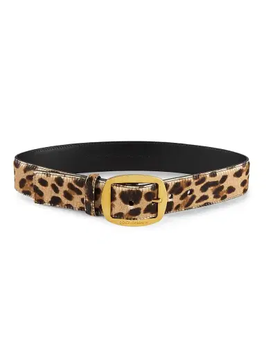 Dolce & Gabbana Women's Leopard-Printed Leather Belt | Thumbnail 1 Dolce & Gabbana Women's Leopard-Printed Leather Belt | Thumbnail 1