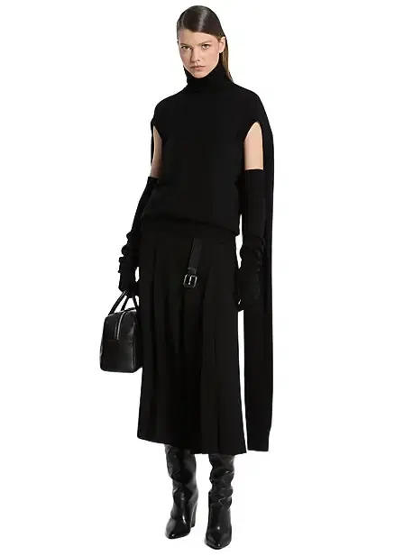 Michael Kors Collection Cashmere Cape Turtleneck Sweater