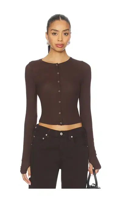 Michael Lauren Vesca Snap Front Tee | Thumbnail 1 Michael Lauren Vesca Snap Front Tee | Thumbnail 1