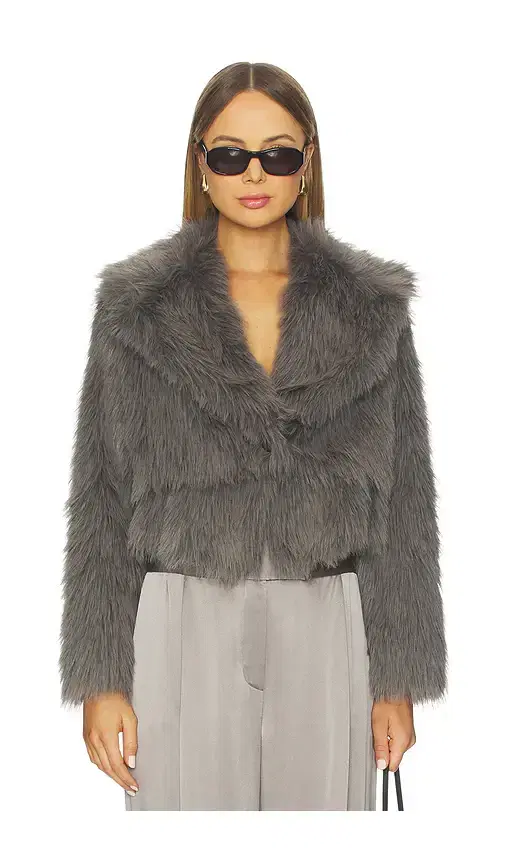 The Sei Faux Fur Bomber Jacket