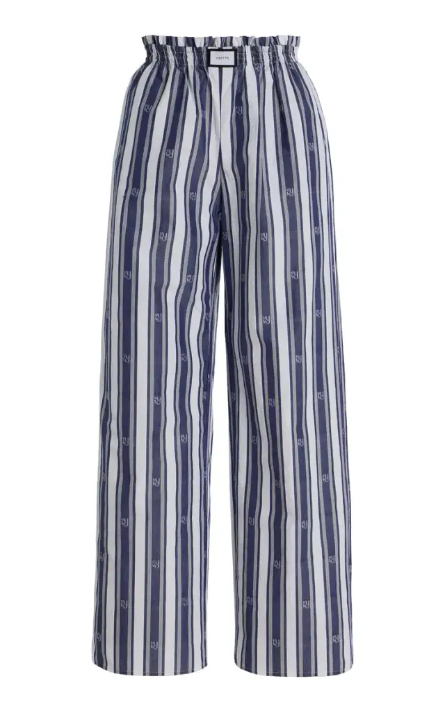 Janeiro Jacquard-Striped Cotton Trousers - Stripe