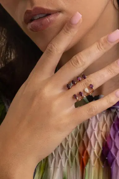 STEFERE Rhodolite Garnet Aurore Ring | Thumbnail 2