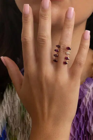 STEFERE Rhodolite Garnet Aurore Ring | Thumbnail 3