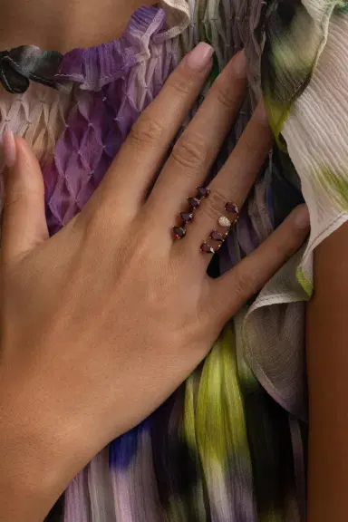STEFERE Rhodolite Garnet Aurore Ring | Thumbnail 4