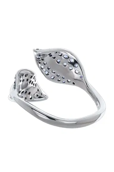 STEFERE White Diamond Blue Sapphire Garden Ring | Thumbnail 6
