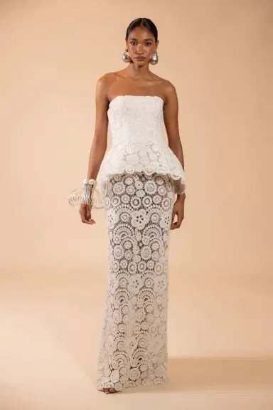 PatBo GAL EMBROIDERY PEPLUM MAXI DRESS (RUNWAY) | Thumbnail 2 PatBo GAL EMBROIDERY PEPLUM MAXI DRESS (RUNWAY) | Thumbnail 2