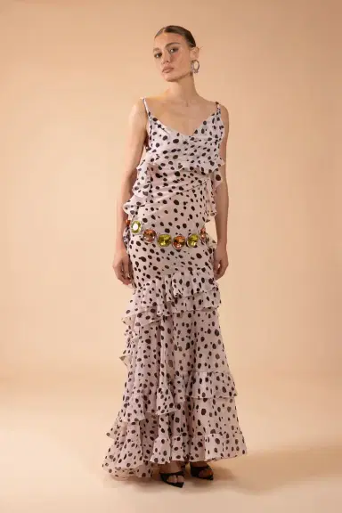 PatBo PEONY DOTS MAXI DRESS (RUNWAY) | Thumbnail 2