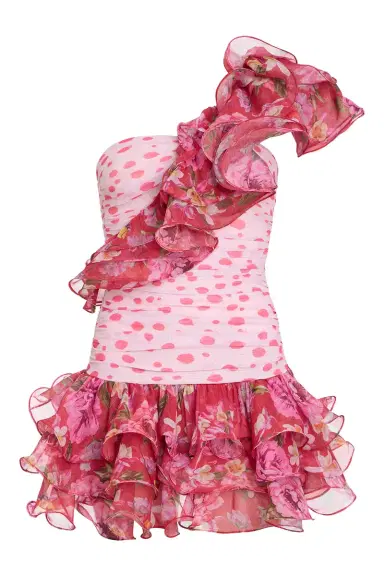 PatBo PEONY DOTS RUFFLE MINI DRESS (RUNWAY) | Thumbnail 2 PatBo PEONY DOTS RUFFLE MINI DRESS (RUNWAY) | Thumbnail 2