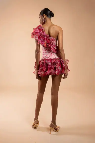 PatBo PEONY DOTS RUFFLE MINI DRESS (RUNWAY) | Thumbnail 5 PatBo PEONY DOTS RUFFLE MINI DRESS (RUNWAY) | Thumbnail 5