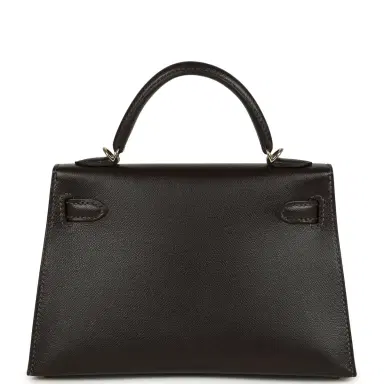 HERMÈS Hermes Kelly Sellier 20 Bai-Brun Madame Permabrass Hardware | Thumbnail 4