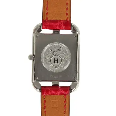 HERMÈS Pre-owned Hermes Cape Cod Watch Large Braise Shiny Alligator Steel Hardware & Diamonds | Thumbnail 4 HERMÈS Pre-owned Hermes Cape Cod Watch Large Braise Shiny Alligator Steel Hardware & Diamonds | Thumbnail 4