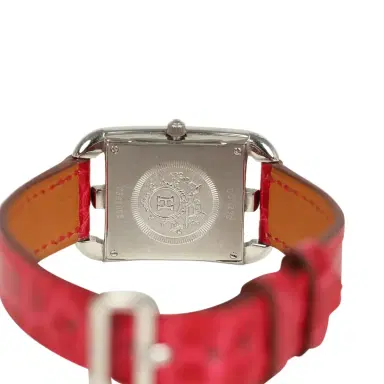HERMÈS Pre-owned Hermes Cape Cod Watch Large Braise Shiny Alligator Steel Hardware & Diamonds | Thumbnail 8 HERMÈS Pre-owned Hermes Cape Cod Watch Large Braise Shiny Alligator Steel Hardware & Diamonds | Thumbnail 8