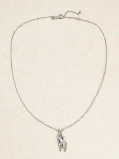 OLE LYNGGAARD COPENHAGEN Elephant 18-karat White Gold Diamond Necklace | Thumbnail 4 OLE LYNGGAARD COPENHAGEN Elephant 18-karat White Gold Diamond Necklace | Thumbnail 4